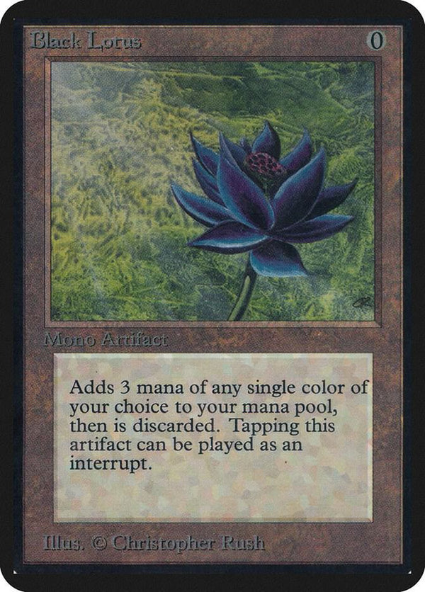 Black Lotus — Limited Edition Alpha, illustrated by Christopher Rush