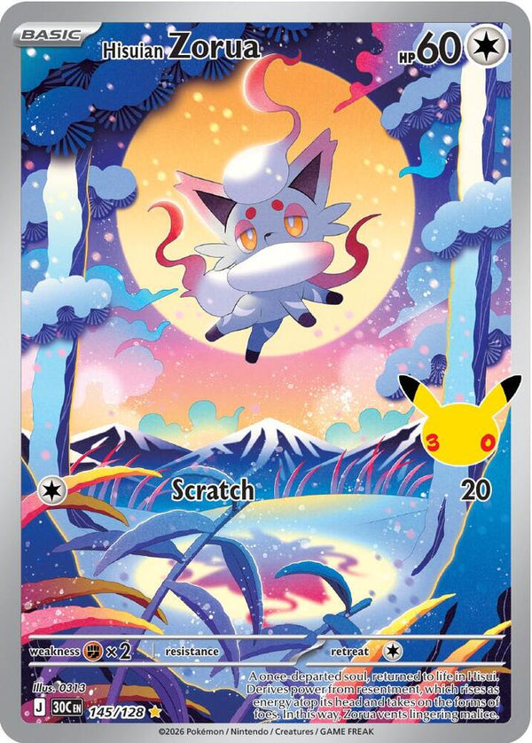 Hisuian Zorua - 145/128 - 30th Celebration