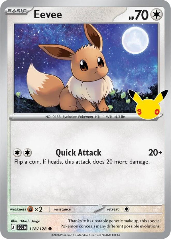 Eevee - 118/128 - 30th Celebration