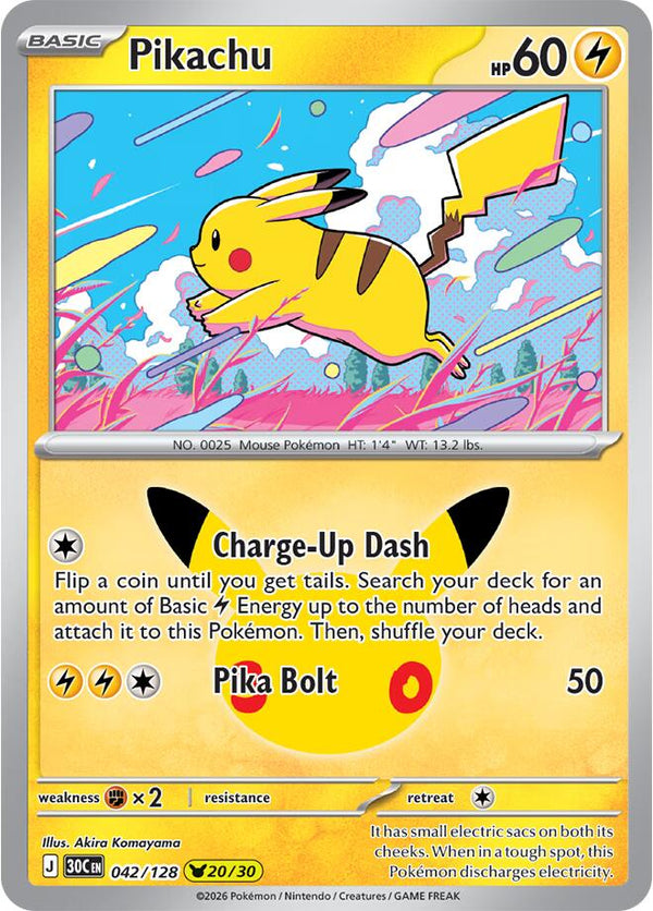 Pikachu - 042/128 - 30th Celebration