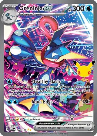 Greninja ex - 148/128 - 30th Celebration