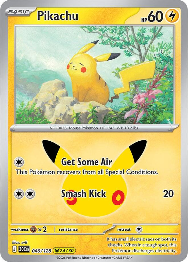 Pikachu - 046/128 - 30th Celebration