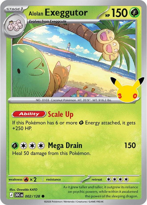 Alolan Exeggutor - 002/128 - 30th Celebration