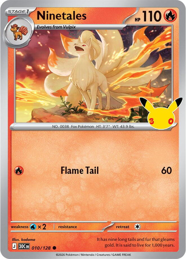 Ninetales - 010/128 - 30th Celebration