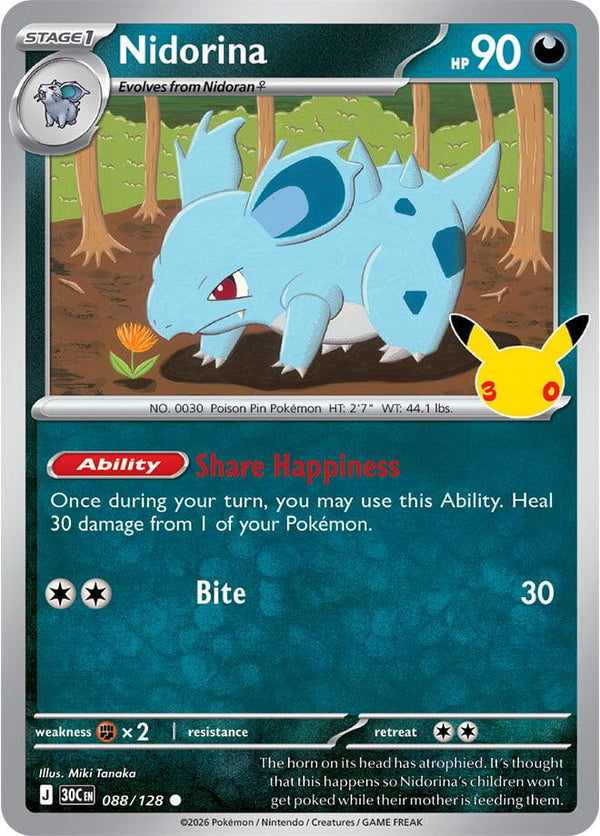 Nidorina - 088/128 - 30th Celebration