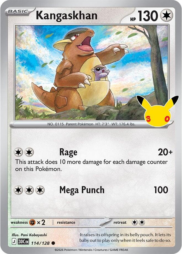 Kangaskhan - 114/128 - 30th Celebration