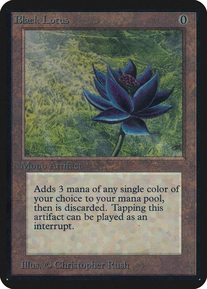 Black Lotus — Limited Edition Alpha, illustrated by Christopher Rush