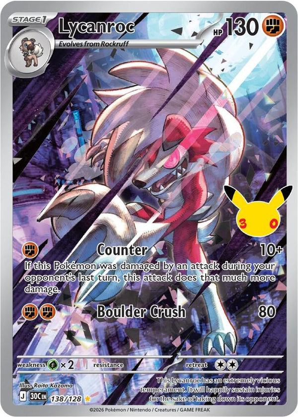 Lycanroc - 138/128 - 30th Celebration
