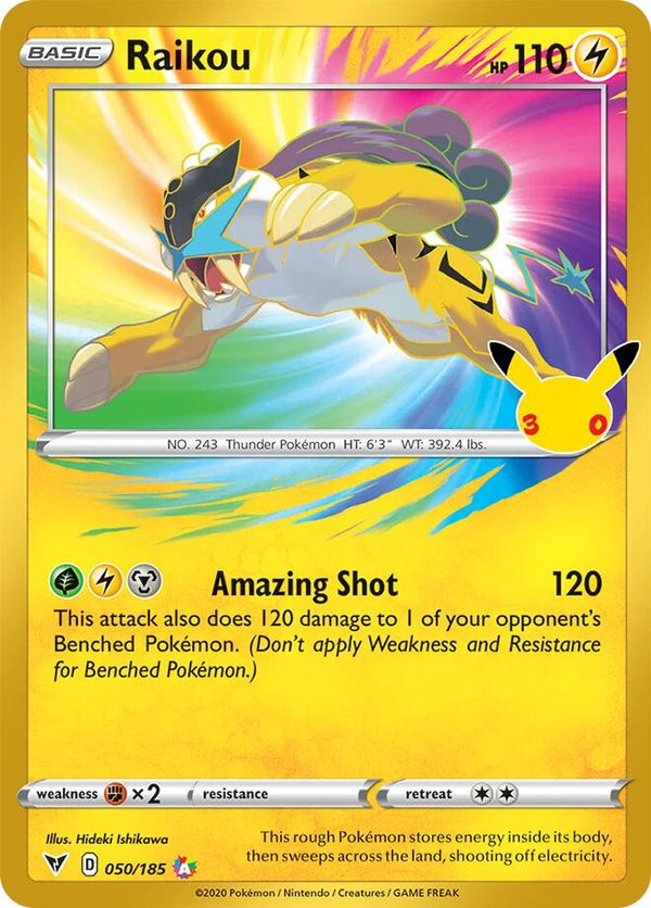 Raikou - 050/185 - 30th Celebration: Classic Collection