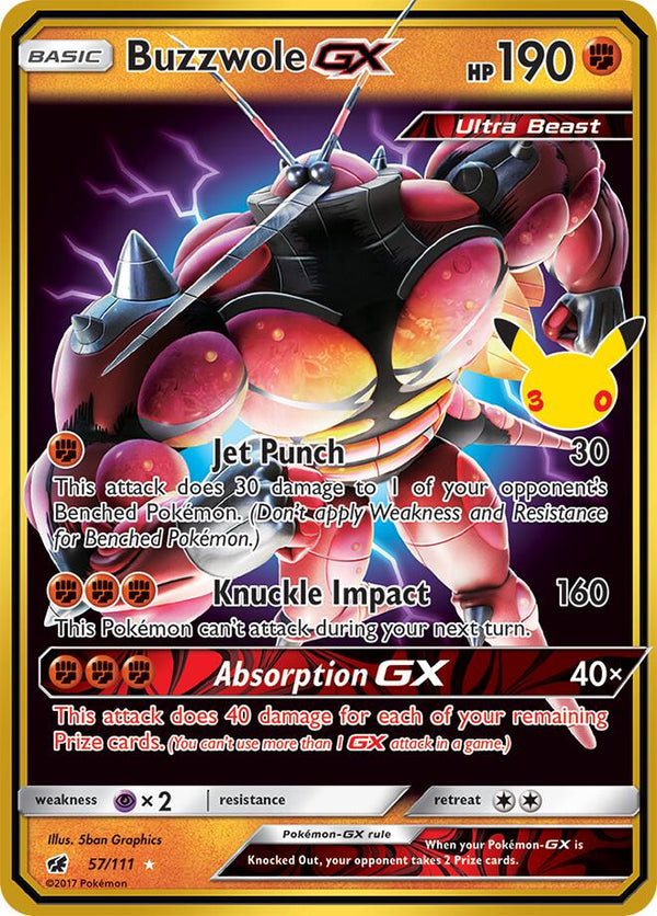 Buzzwole GX - 57/111 - 30th Celebration: Classic Collection