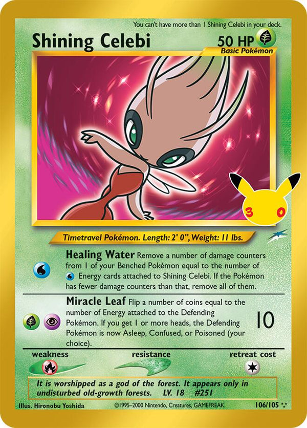 Shining Celebi - 106/105 - 30th Celebration: Classic Collection