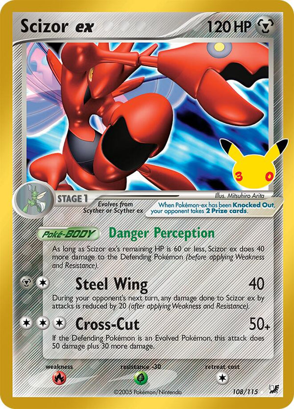 Scizor ex - 108/115 - 30th Celebration: Classic Collection
