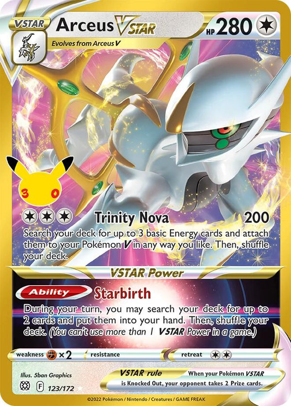 Arceus VSTAR - 123/172 - 30th Celebration: Classic Collection
