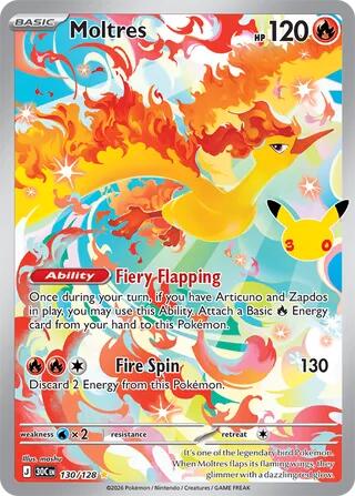Moltres - 130/128 - 30th Celebration