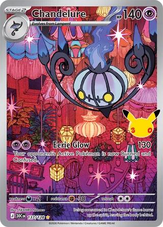 Chandelure - 137/128 - 30th Celebration