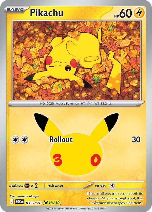 Pikachu - 035/128 - 30th Celebration