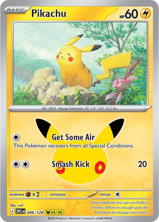 Pikachu - 046/128 - 30th Celebration