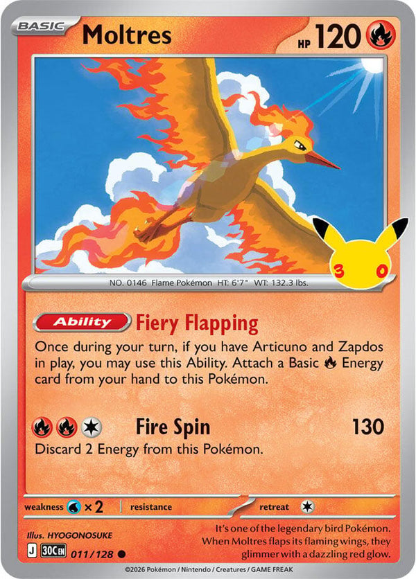 Moltres - 011/128 - 30th Celebration