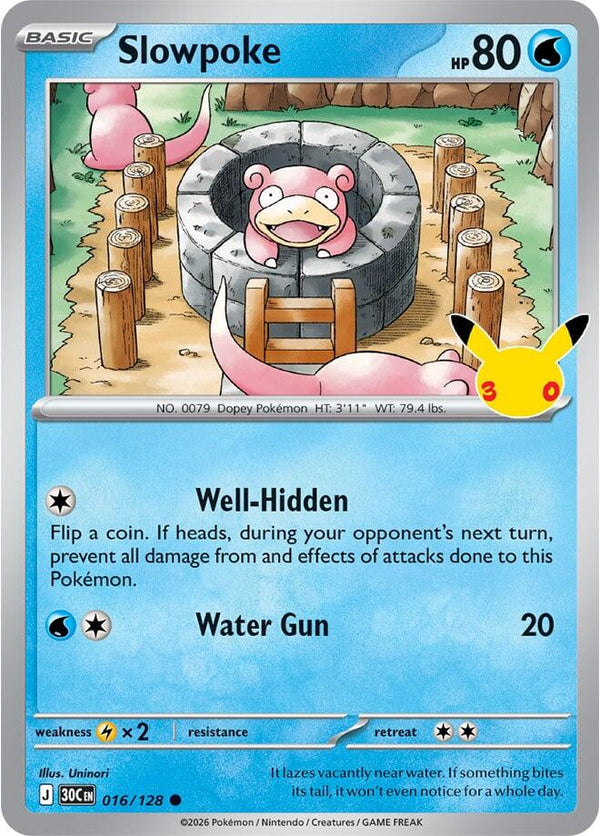Slowpoke - 016/128 - 30th Celebration