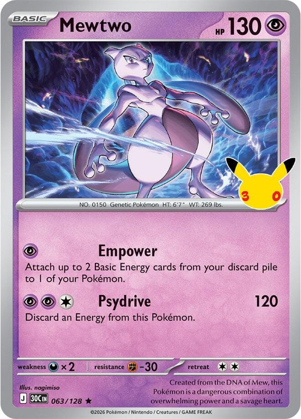 Mewtwo - 063/128 - 30th Celebration