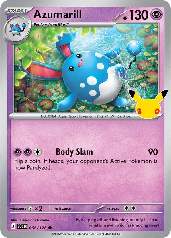 Azumarill - 068/128 - 30th Celebration
