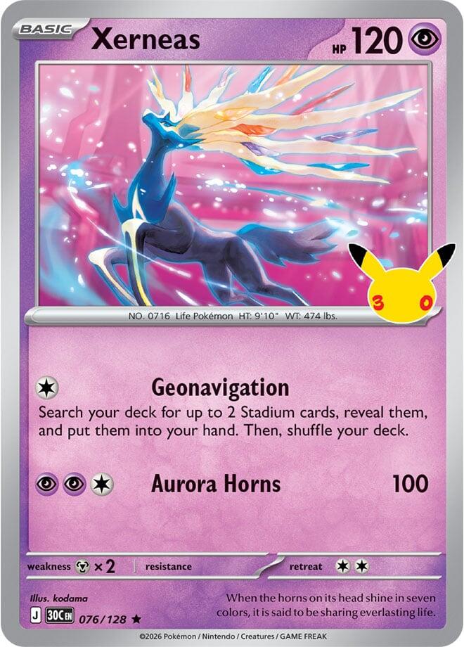 Xerneas - 076/128 - 30th Celebration