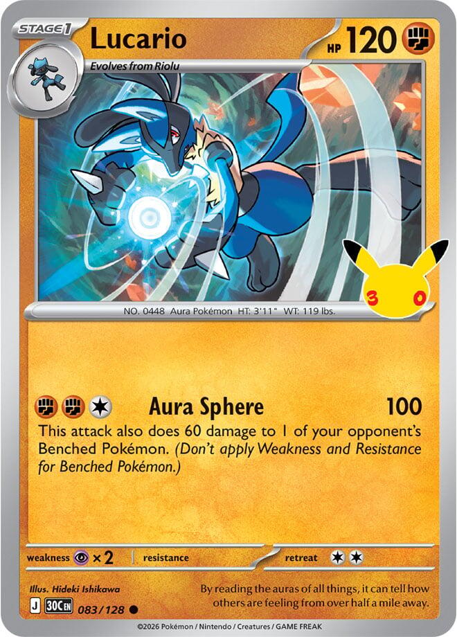 Lucario - 083/128 - 30th Celebration