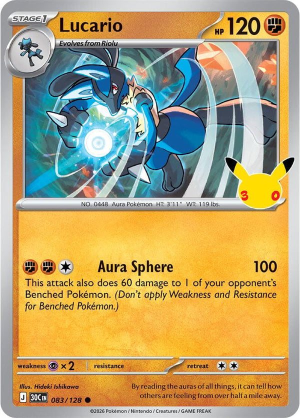 Lucario - 083/128 - 30th Celebration