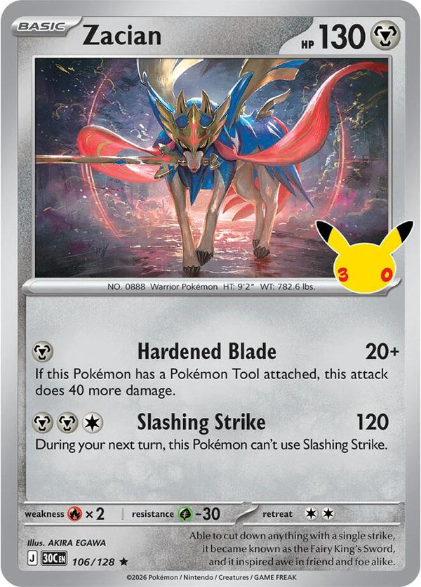 Zacian - 106/128 - 30th Celebration