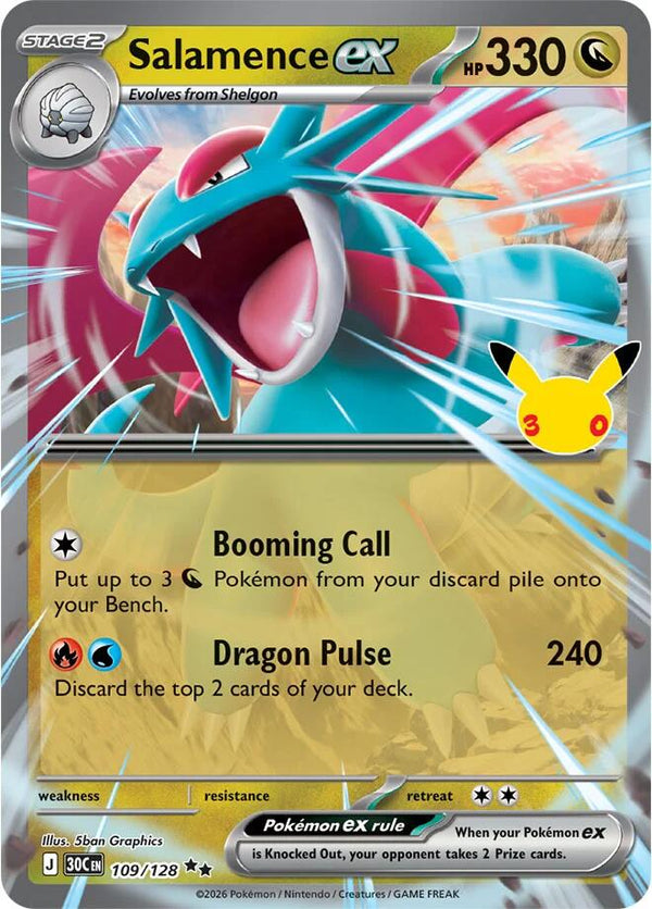 Salamence ex - 109/128 - 30th Celebration